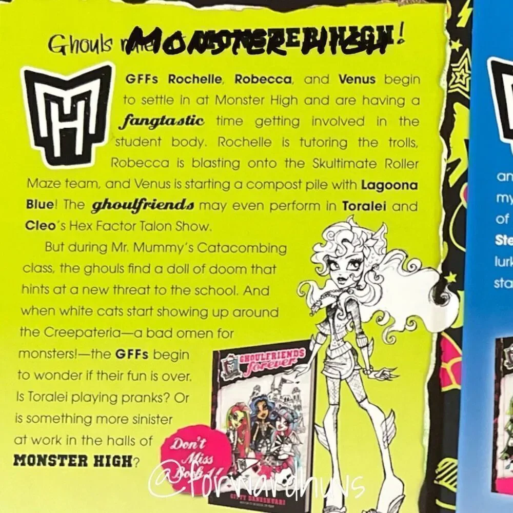 Monster High Ghoulfriends Books 2, 3, 4 by Gitty Daneshvari - Hardcover & Paperb